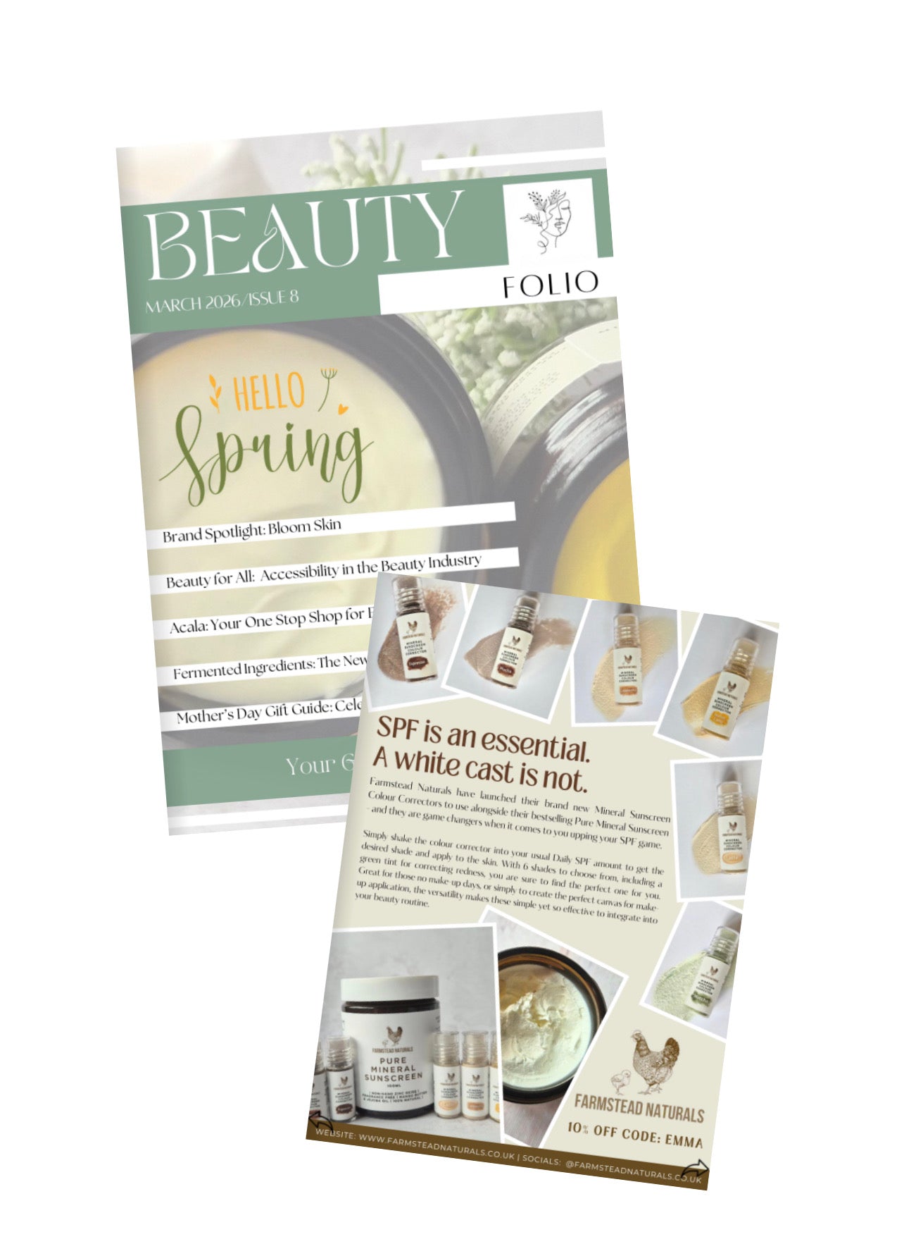 Farmstead Naturals Featured in Beauty Folio UK – March 2026 Issue 8 🤍