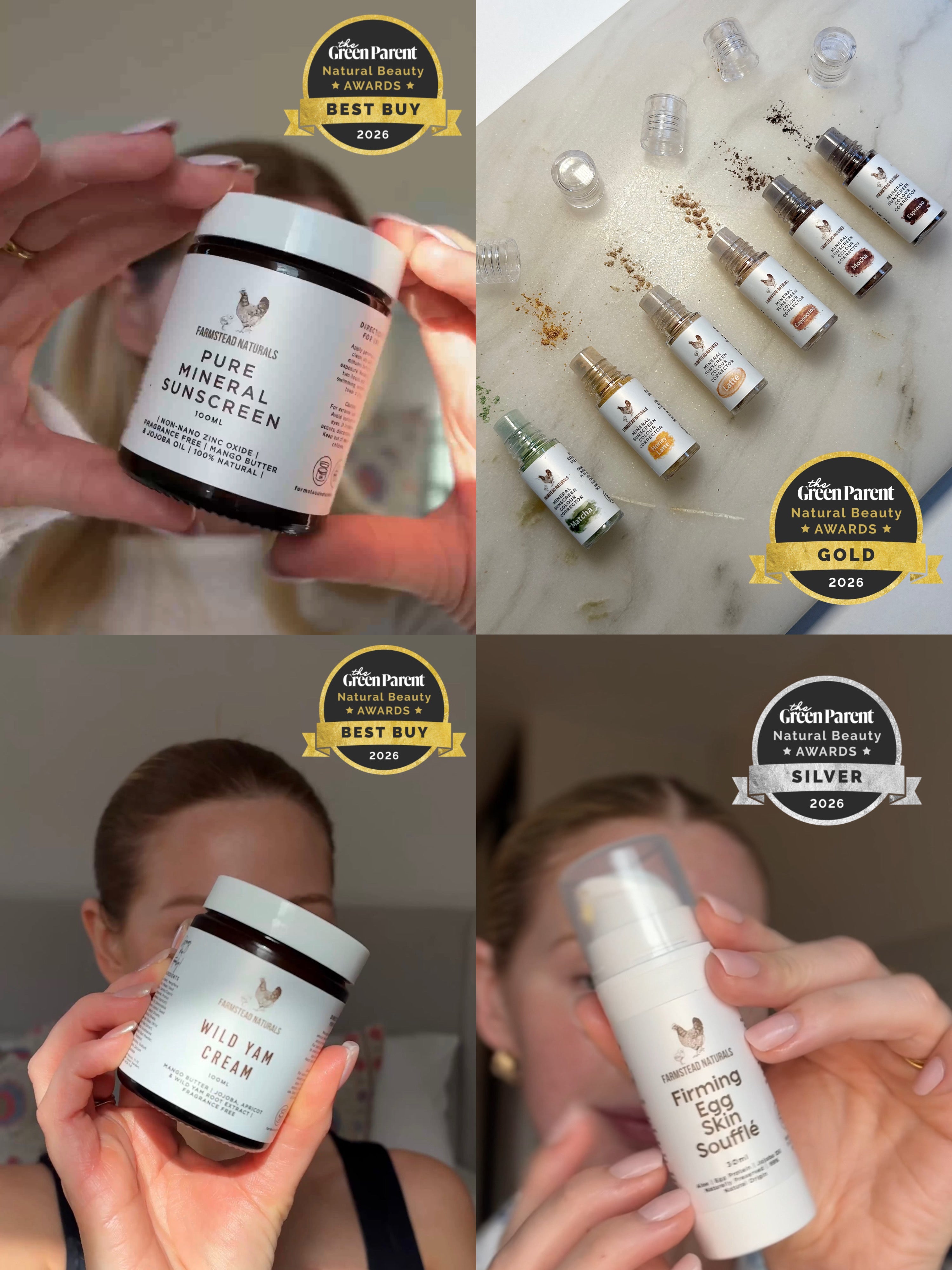 Farmstead Naturals Wins Four Green Parent Natural Beauty Awards 2026