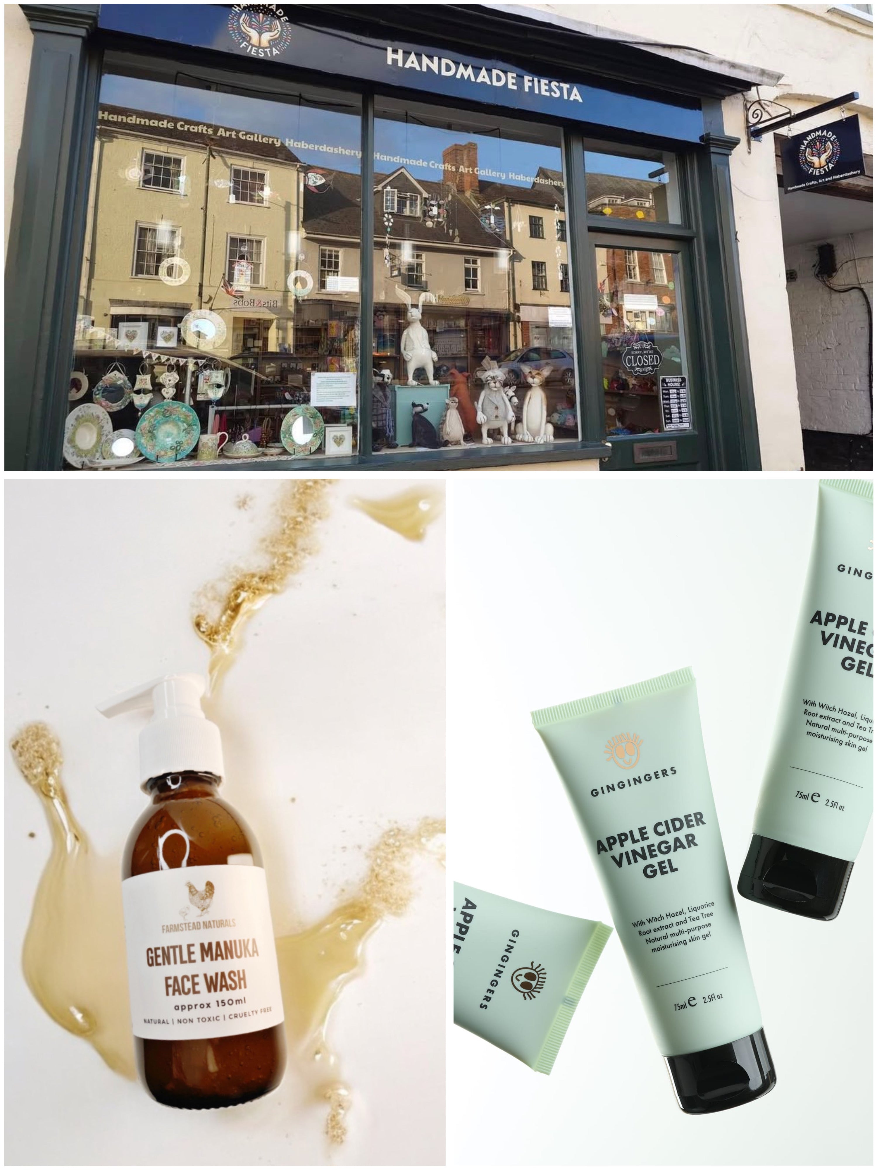 Farmstead Naturals and GinGingers are available in store at Handmade Fiesta from 2nd March 2026