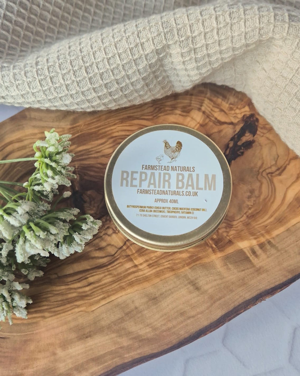 Skin balm for eczema skin Petroleum free
