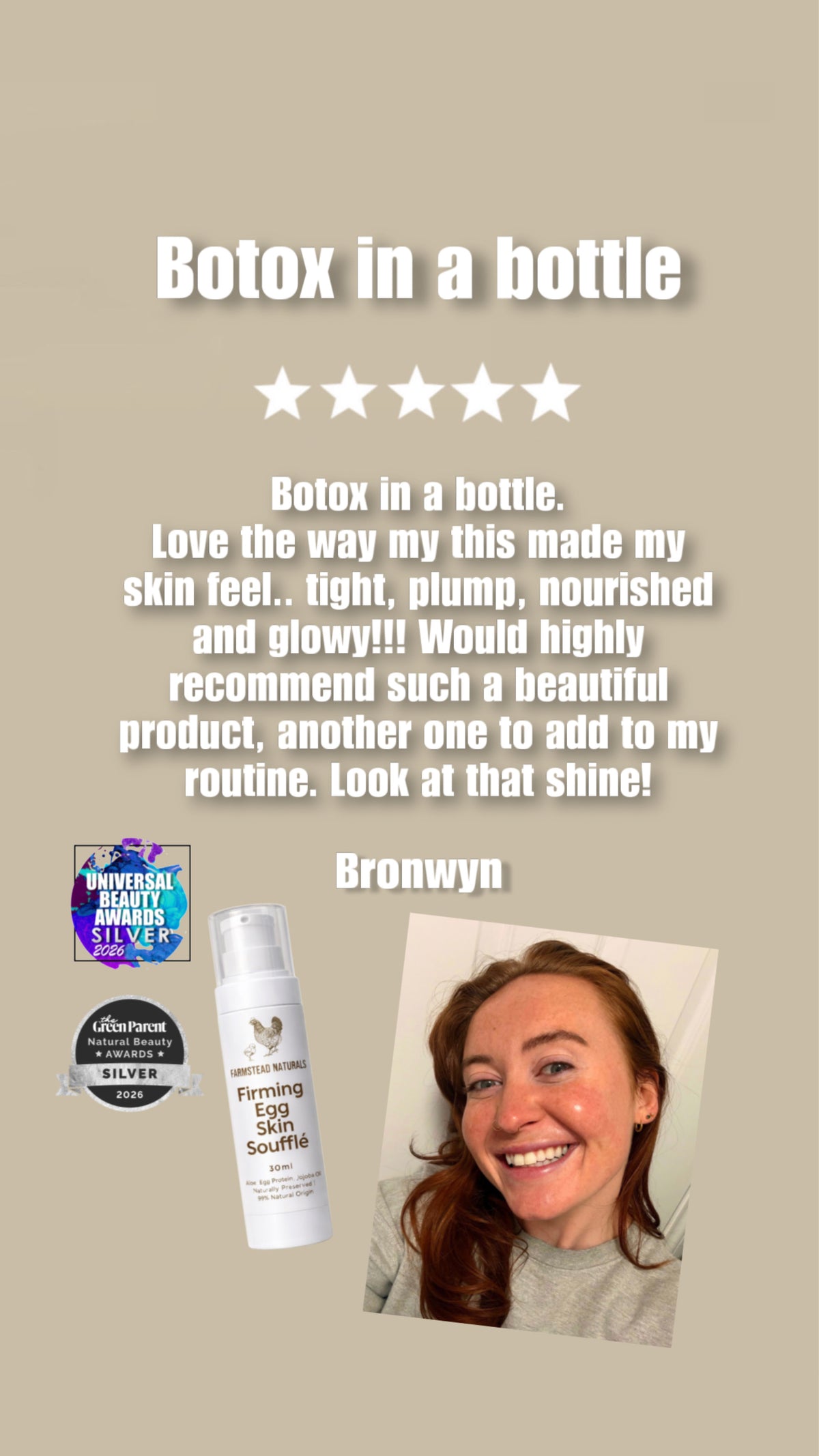 Review of Egg Face Mask saying how amazing it is 