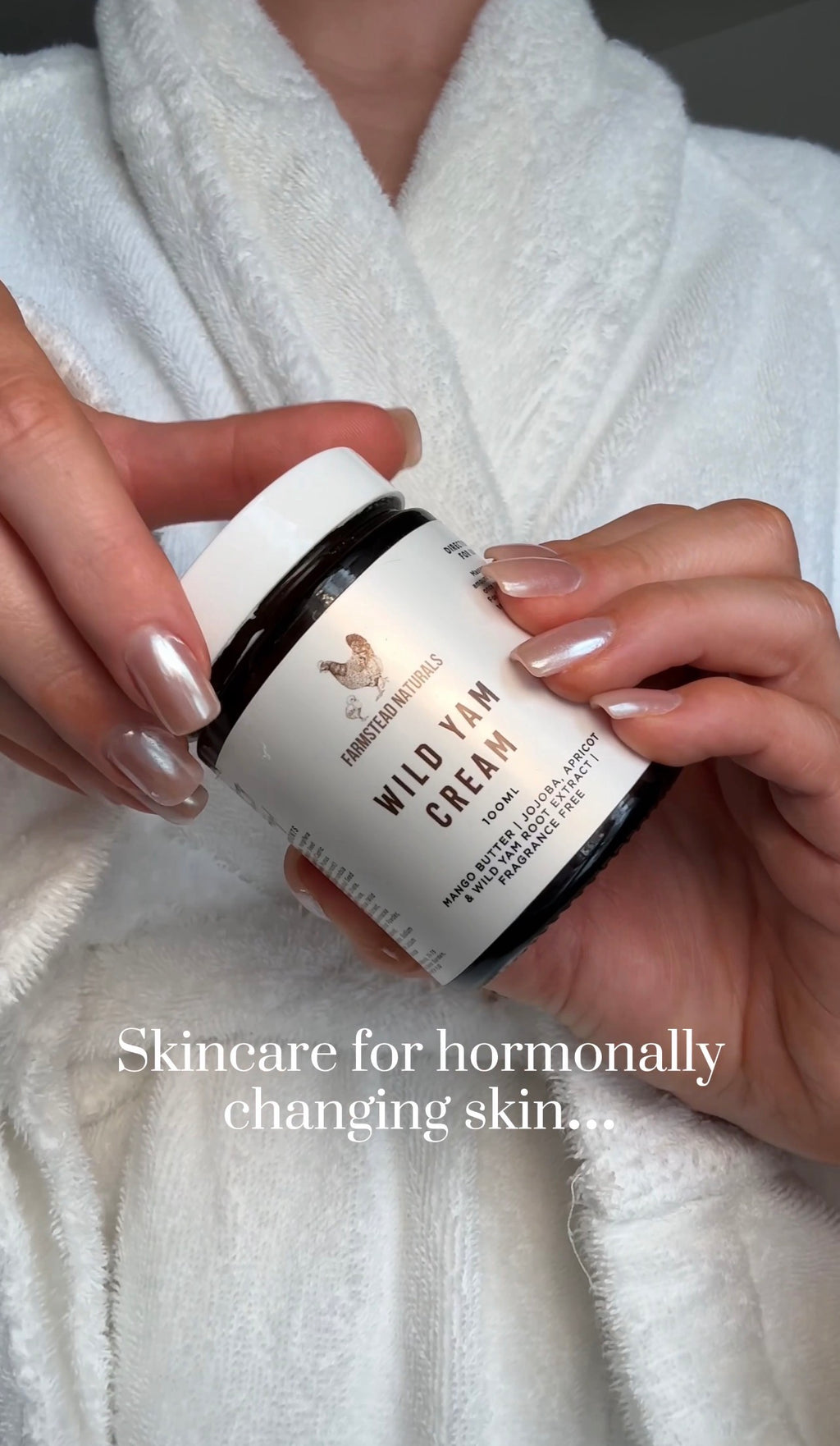 Wild Yam Cream for Menopause & Sensitive Skin (Fragrance Free)