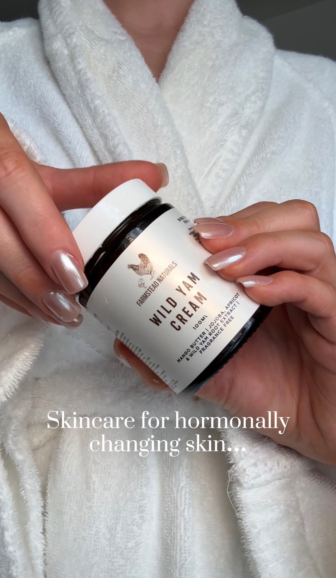 Wild Yam Cream for Menopause & Sensitive Skin (Fragrance Free)