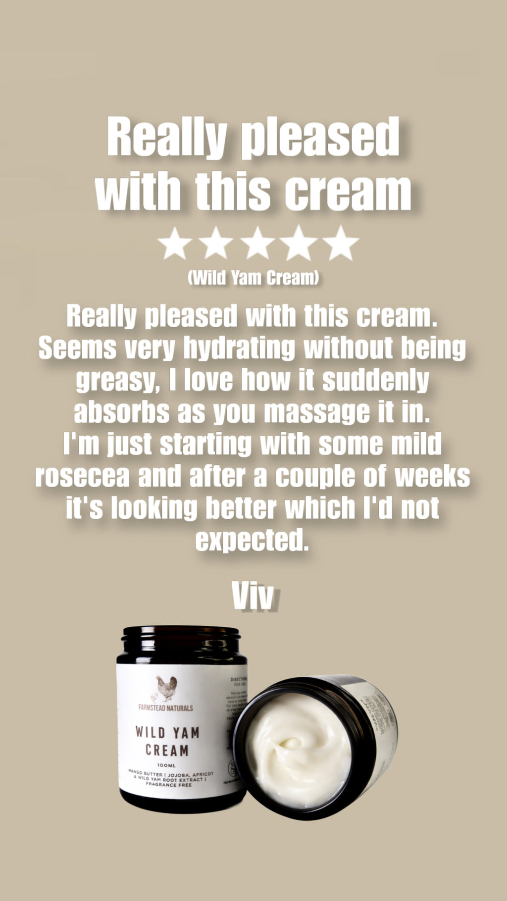 Wild Yam Cream for Menopause & Sensitive Skin (Fragrance Free)