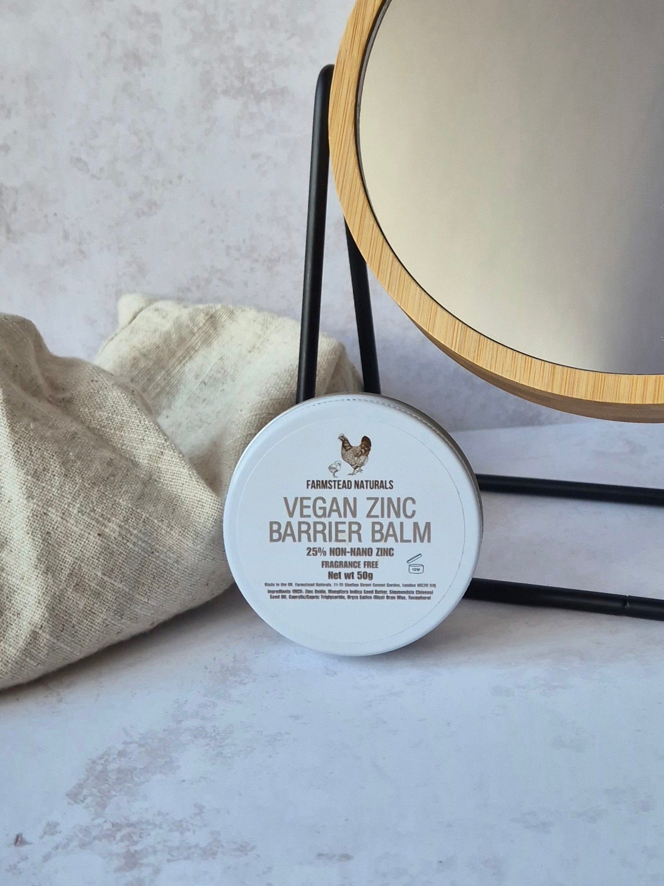 Vegan Zinc Barrier Balm (25% Non-Nano Zinc)
