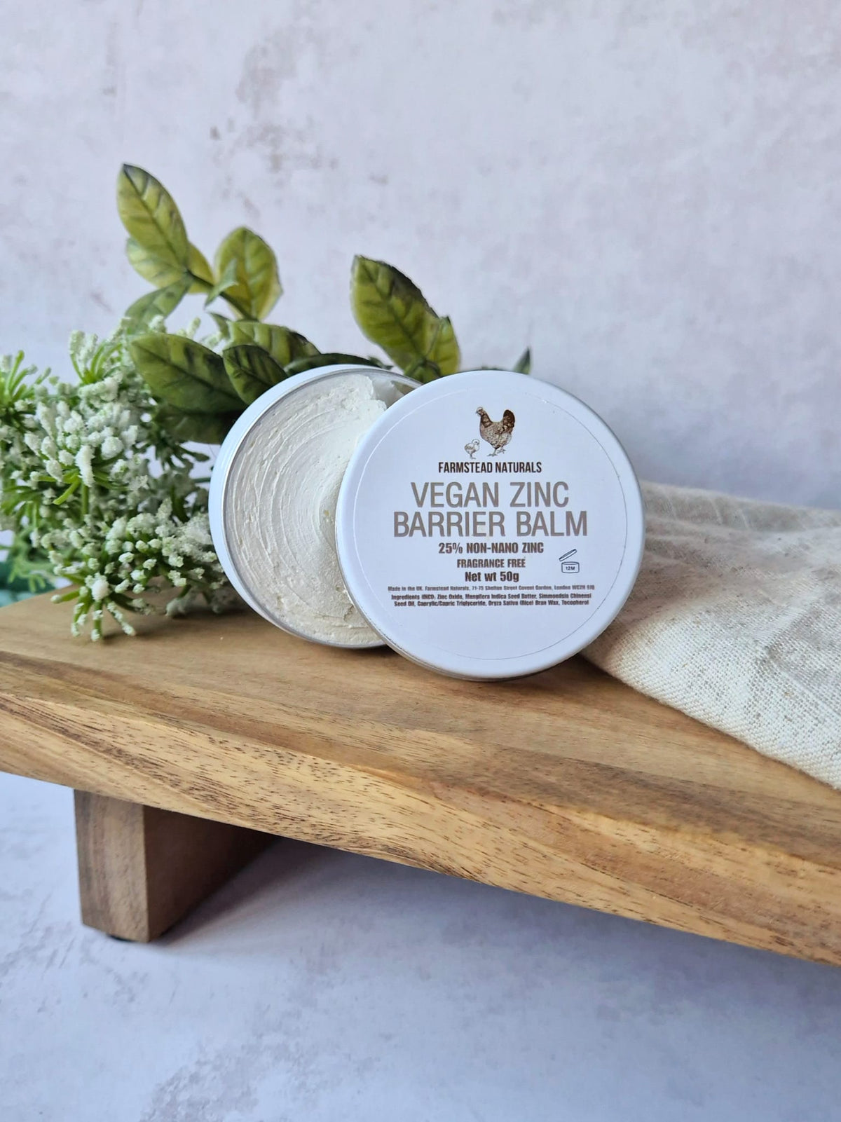 Vegan Zinc Barrier Balm (25% Non-Nano Zinc)