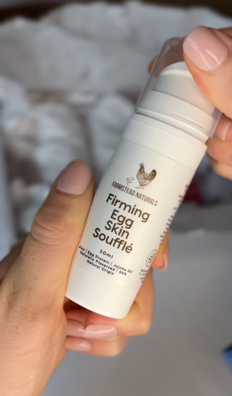 Firming egg skin soufflé face mask