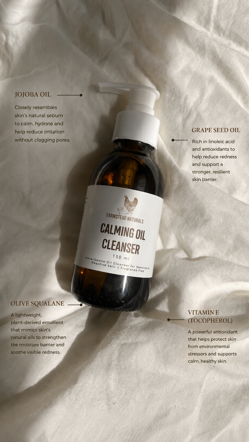 Calming Oil Cleanser for Sensitive Skin | Calm Barrier Oil Cleanser