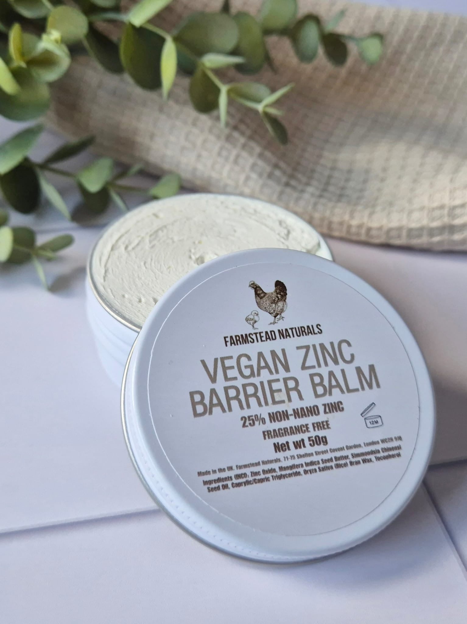 Vegan Zinc Barrier Balm (25% Non-Nano Zinc)