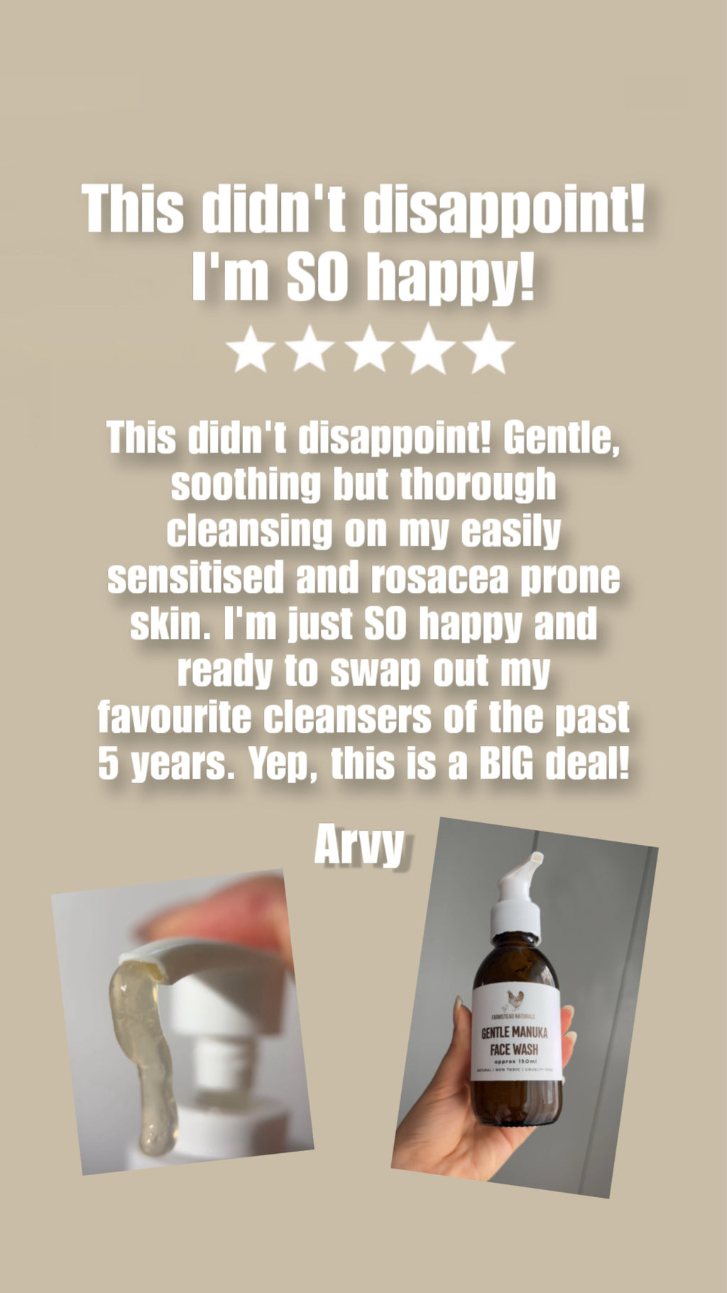 Gentle Manuka Face Wash for Sensitive & Rosacea-Prone Skin
