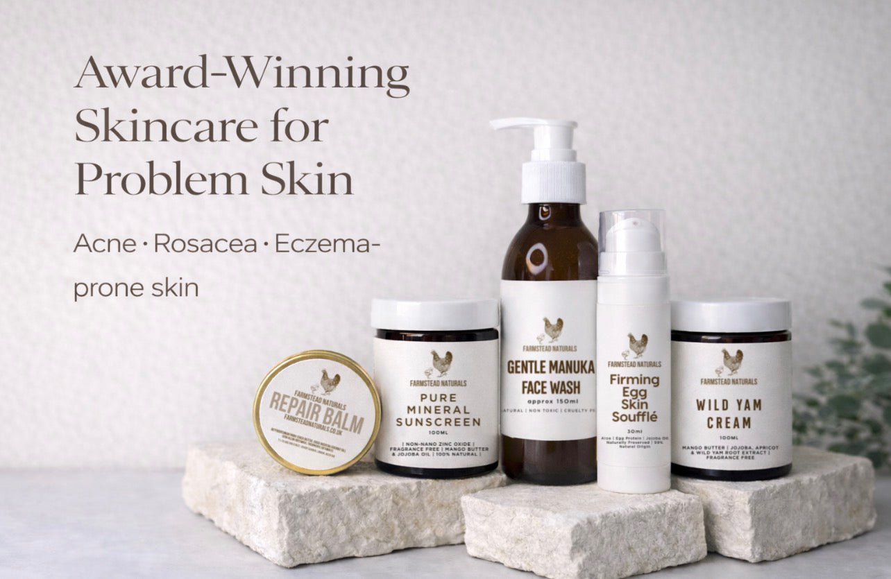 Award winning skincare for problem skin including rosacea, acne eczema and reactive skin