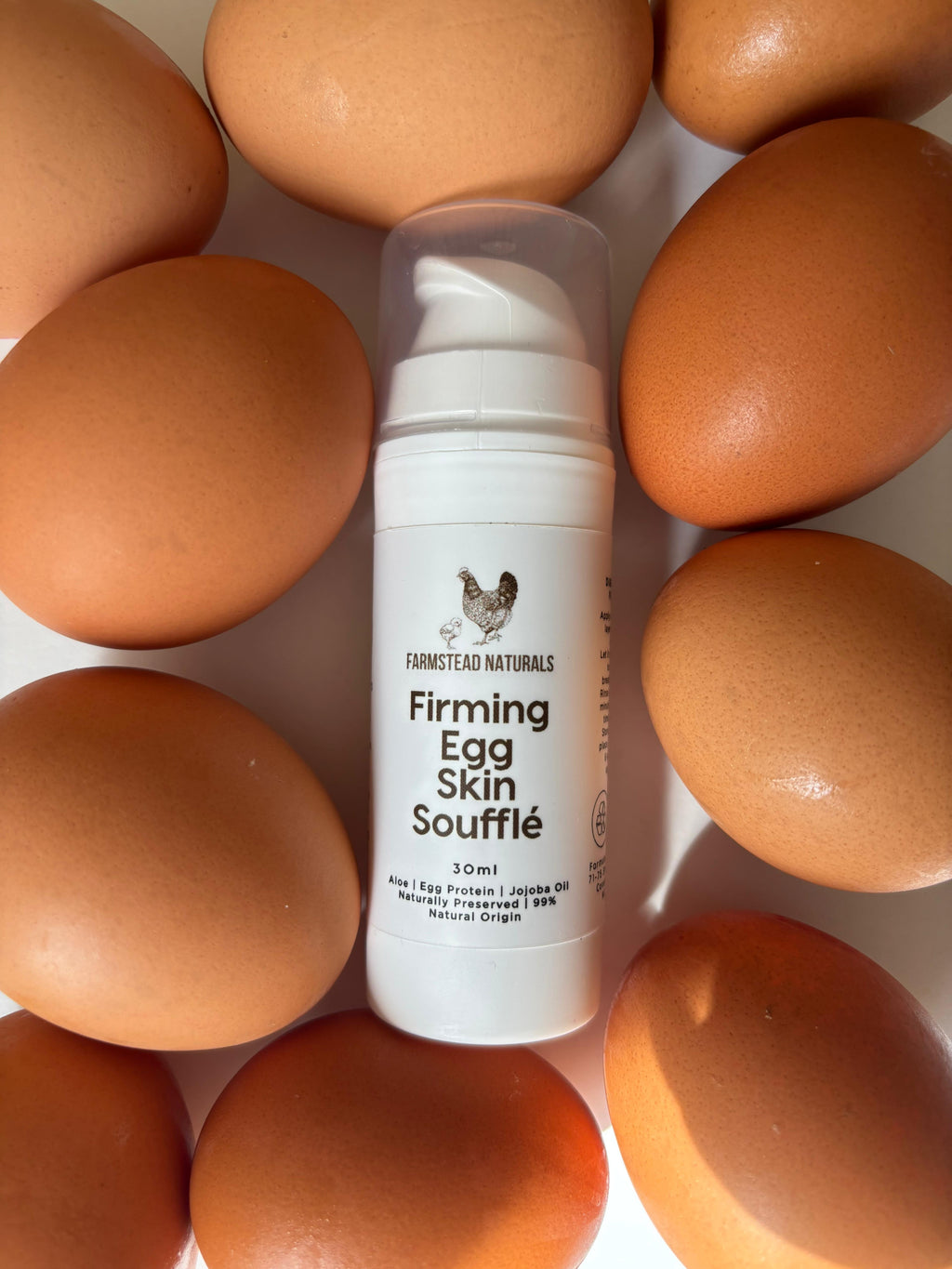 Firming egg face mask for pores 